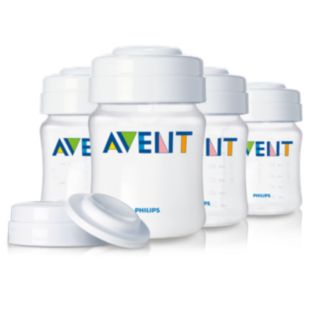 Pots de conservation pour lait maternel Avent