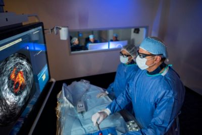 Medical team analyzing patient data