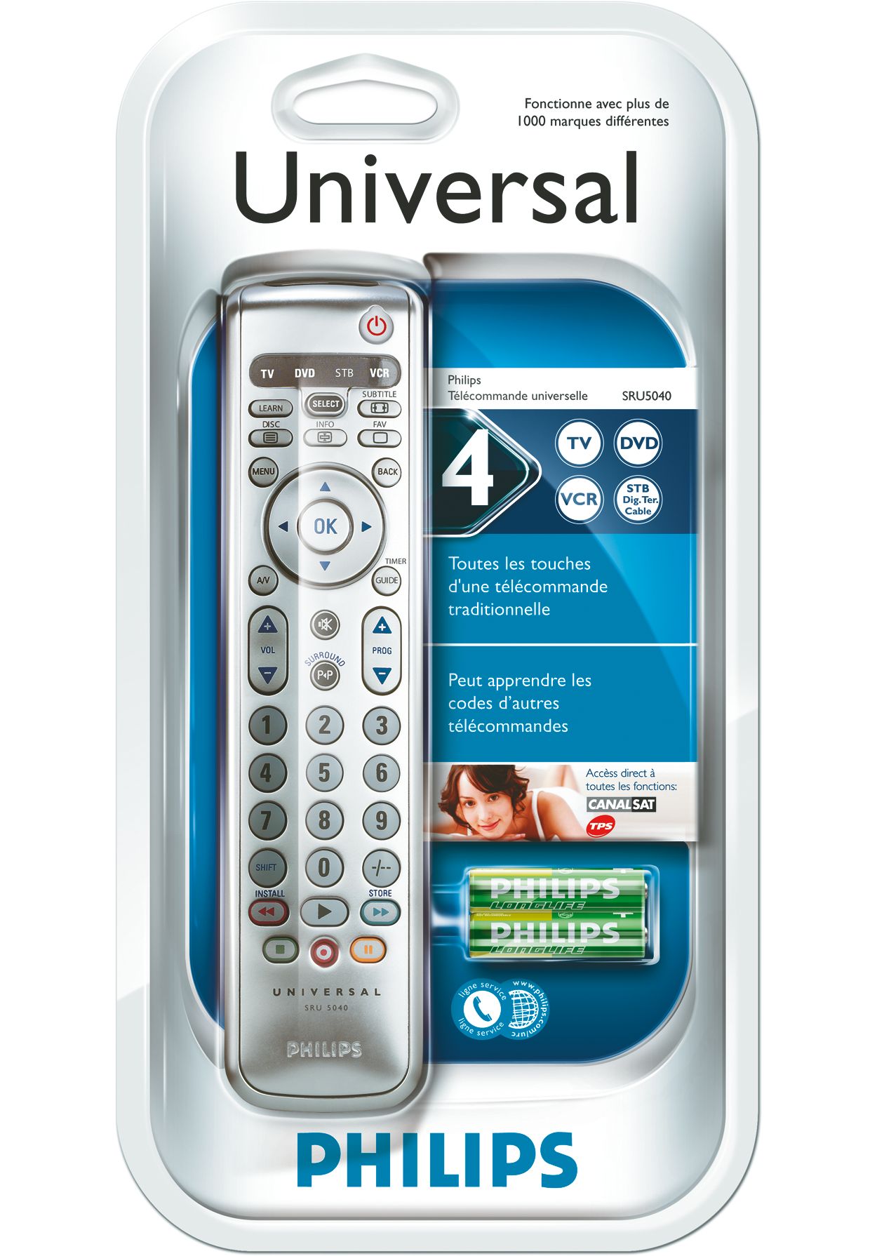 Télécommande D'origine Philips Pour Modèle RT 740/144 - Occasion Fonctionnelle