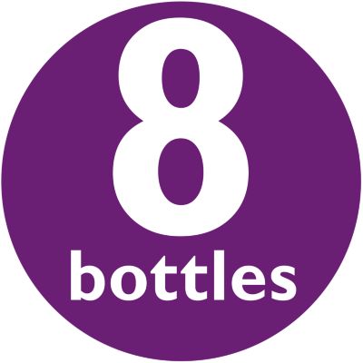 Fitting all sizes of bottles: 8 bottles, pump and soothers