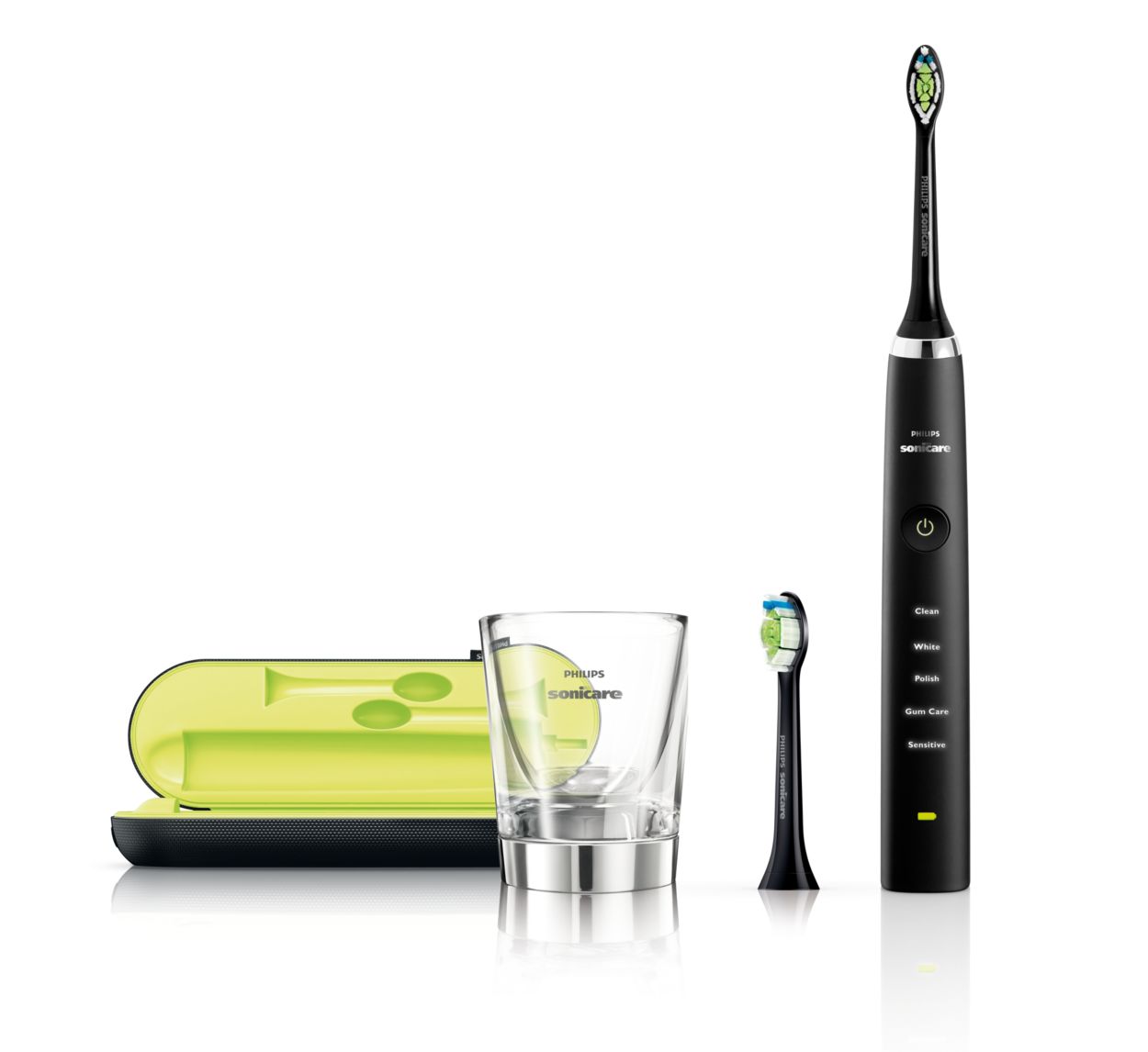 rechter huiswerk Hollywood DiamondClean Black Edition Sonic electric toothbrush - Dispense HX9382/54 |  Sonicare