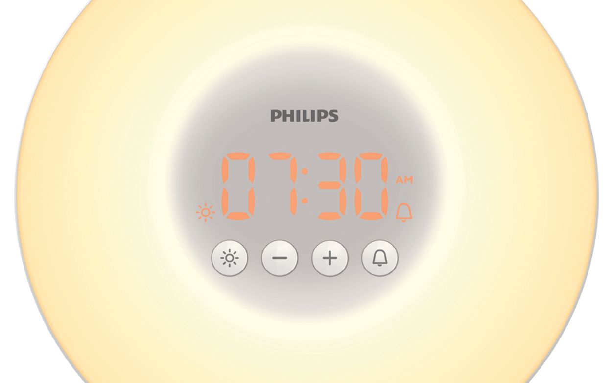 Philips Wake-Up Light, Sunrise Simulation, Bedside Lamp, Snooze Function,  HF3500/60 
