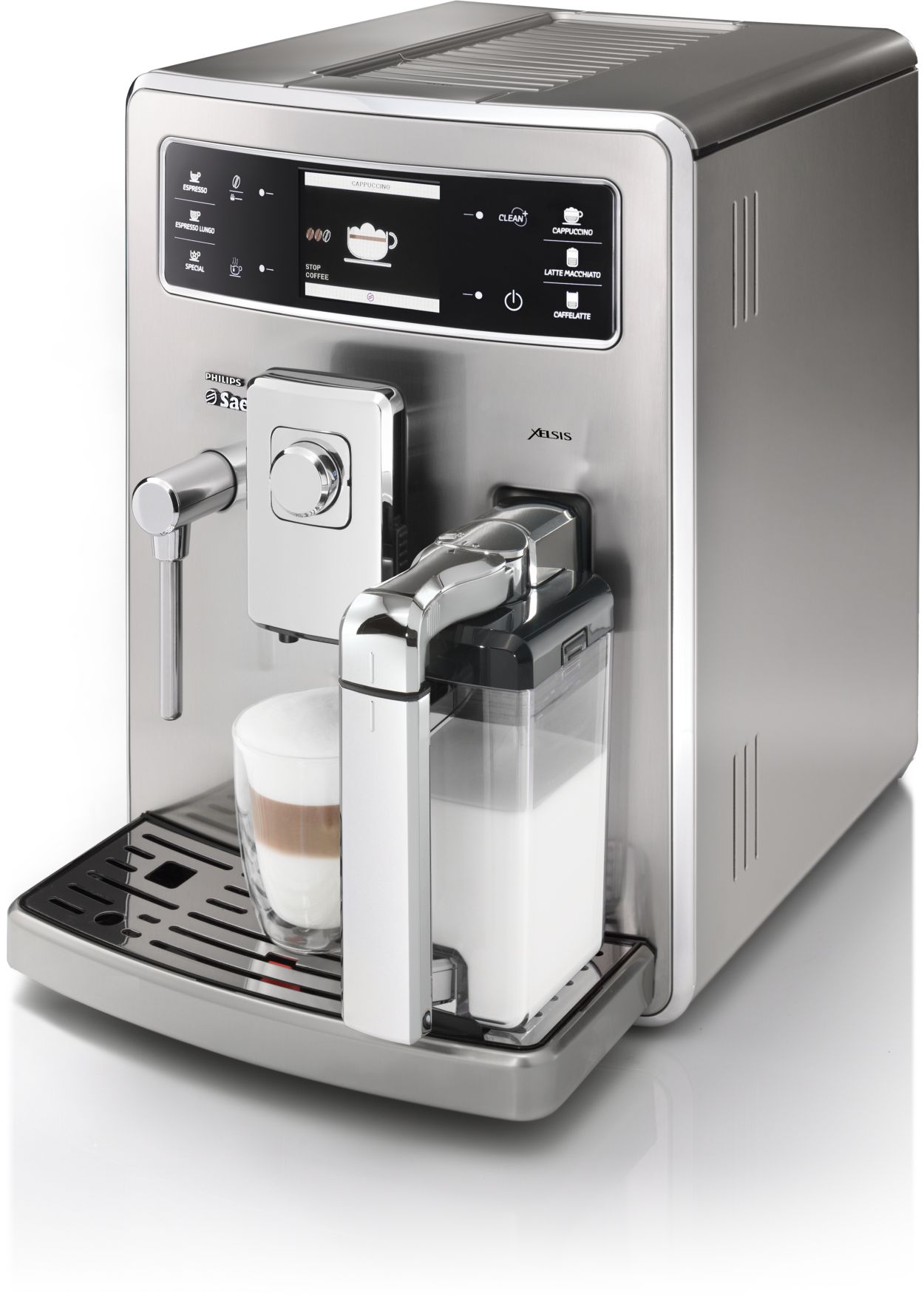 Cafetera express - SAECO SM8889/00, 15 bar, 230 V, 0,6 l, Inox