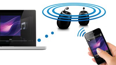 Stream music with AirPlay wireless technology