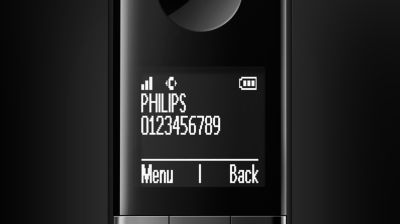 High-contrast, 4.6-cm (1.8") white-on-black graphical display