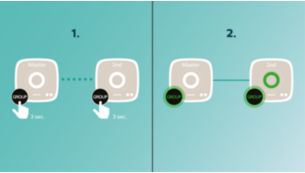 Einfach antippen, um izzylink™ einzurichten – kein Router, kein Passwort, keine Apps