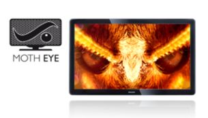 Moth Eye pentru cel mai mare contrast de imagine şi cel mai jos nivel de reflexie