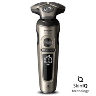 Shaver S9000 Prestige Elektrischer Nass- und Trockenrasierer mit SkinIQ