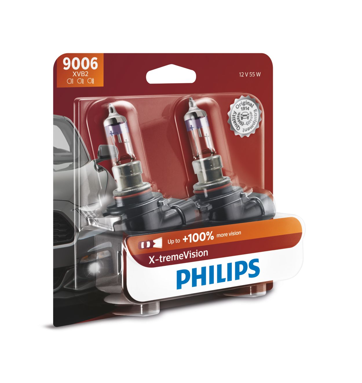 X-tremeVision upgrade headlight bulb 9006XVB2 | Philips