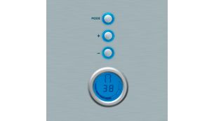 LCD display with digital countdown timer