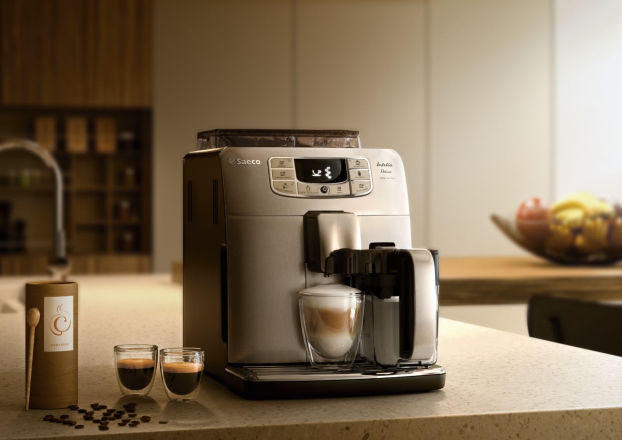 Cafetera superautomática  Saeco HD8902/01 INTELIA DELUXE, 1850W