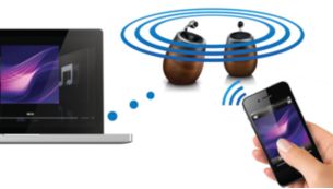 Stream music with AirPlay wireless technology