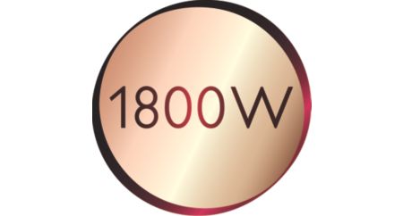 1800 W para resultados perfectos