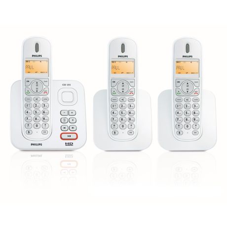 CD2553S/38  Schnurlostelefon mit Anrufbeantworter
