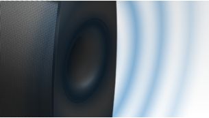 Bass Reflex Speaker System delivers a powerful, deeper bass