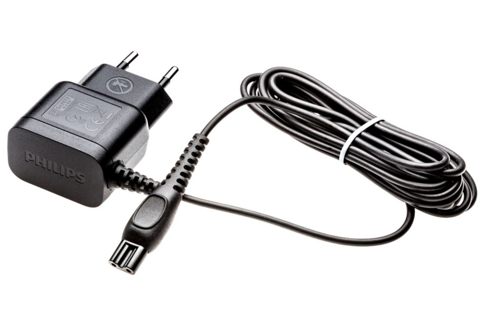 Connects your shaving device to a mains outlet