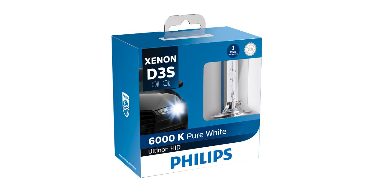 PHILIPS D4S HIDバルブ 6000K 2500lm Ultinon HID 6000K ヘッドランプ用 LED バルブ 42403WXX2 | Philips