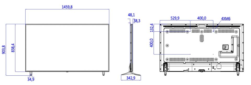 プロフェッショナルテレビ 65HFL2859T/12 | Philips