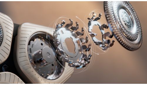 Snijdt in elke richting met Space Grade Steel-mesjes