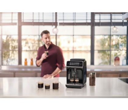 Philips Série 3200 Machine Expresso - Café à Grain - Wi-Fi connecté,  LatteGo Mousseur à Lait, 5 Spécialités de Café, avec Appli de Contrôle,  Écran Tactile Intuitif, Argent (EP3546/70) : : Cuisine et Maison