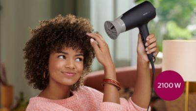 Powerful drying with 2100 W