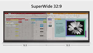 SuperWide 32:9: para substituir instalações de múltiplos ecrãs