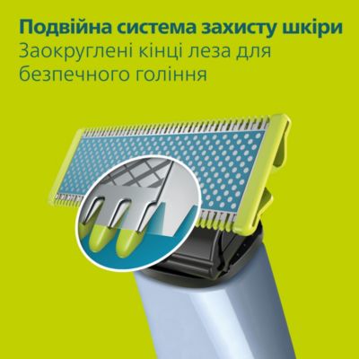 Голить волосся, а не шкіру. Без порізів та подразнень.