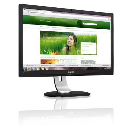 231P4QRYEB/00  Brilliance 231P4QRYEB Monitor LCD IPS, lampu latar LED
