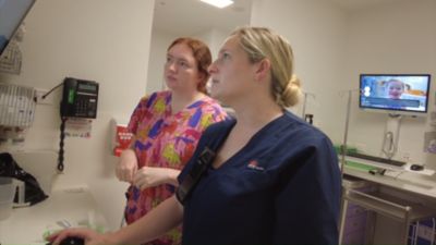 Doctors reviewing scans