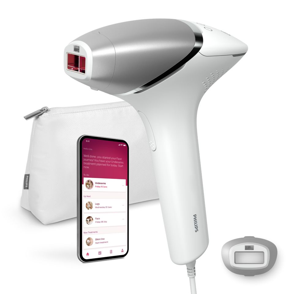 Lumea IPL 8000 Series IPL Hair removal device with SenseIQ BRI940