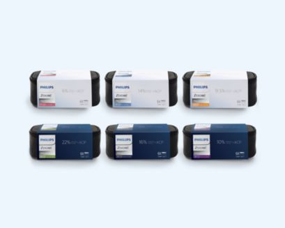 Seis fórmulas de blanqueamiento domiciliario Philips Zoom!
