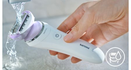 Philips Afeitadoras eléctricas, SatinShave Prestige Afeitadora Eléctrica  con 5 Accesorios para su uso en el Cabello en Las Piernas, axilas y Bikini