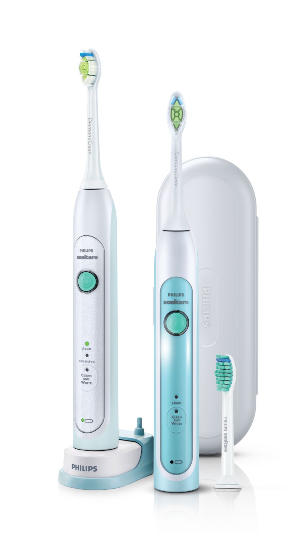 Aanvankelijk Lauw verwijderen HealthyWhite Twee sonische, elektrische tandenborstels HX6733/33 | Sonicare