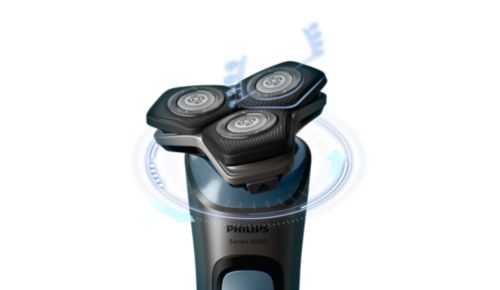 Elastyczne głowice dopasowują się do kształtu twarzy