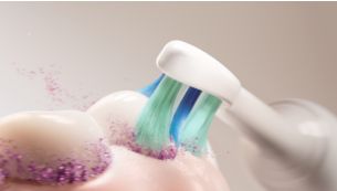 Up to 7x more plaque removal than a manual toothbrush