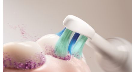 Up to 7x more plaque removal than a manual toothbrush