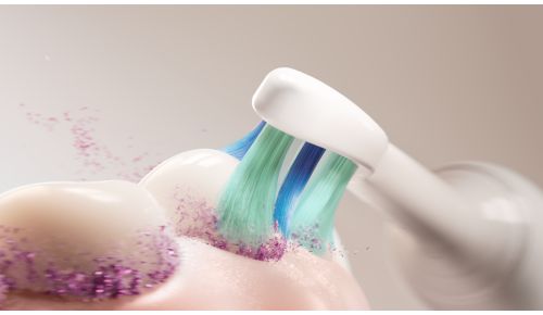 Up to 7x more plaque removal than a manual toothbrush