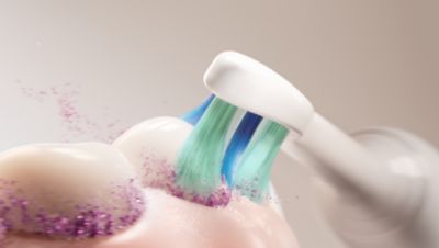 Up to 7x more plaque removal than a manual toothbrush