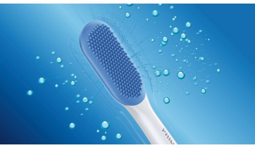 240 MicroBristles voor een zachte, grondige reiniging