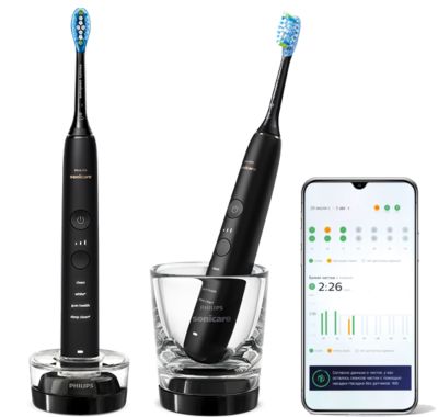 Philips DiamondClean 9000 - 2-pack sonic electric toothbrush with chargers & app - HX9914/54