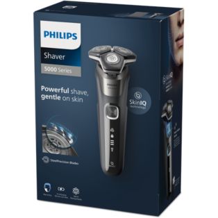 Shaver Series 5000 Wet and dry electric shaver and soft pouch