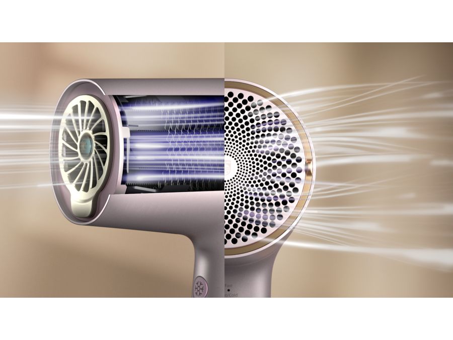 Sušič vlasov rýchlejší o 20 % než sušič vlasov s výkonom 2300 W*