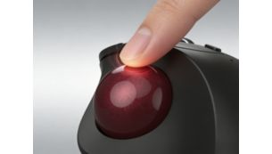 親指で簡単操作できるトラックボール