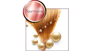 Le revêtement en céramique Tourmaline apporte plus de brillance à vos cheveux
