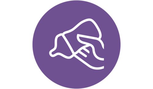 Fácil de agarrar incluso con manitas pequeñas