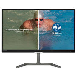 LCD monitor with SoftBlue Technology