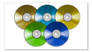 Memutar DVD, (S)VCD, MP3-CD, CD(RW), dan Picture CD