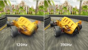 390 Hz refresh rates for silky-smooth and vivid imagery