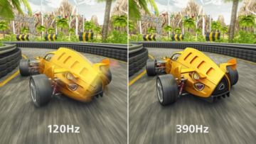 Overclockable 390 Hz refresh rate