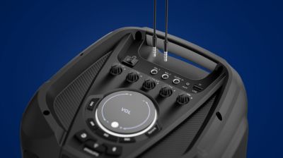 Karaoke mic and guitar inputs with record function